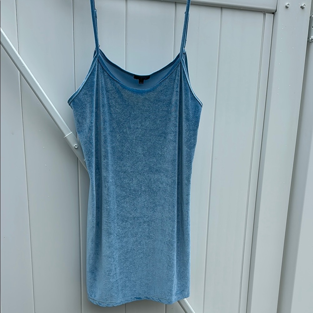 dELiA*s Blue Velvety slip dress